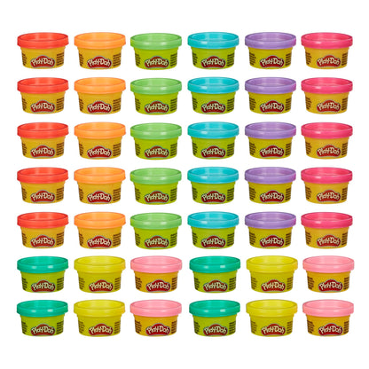 Play-Doh Bulk 42-Pack Cans for Kids Crafts