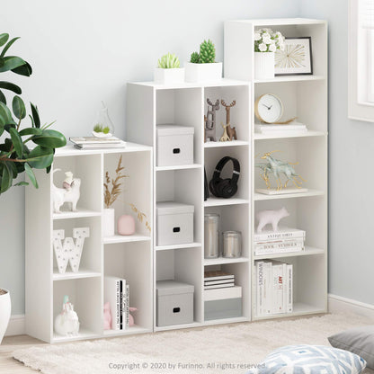 Furinno 5-Cube Bookcase Storage in White