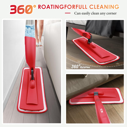 Spray Mop with 580ml Bottle and 2 Pads