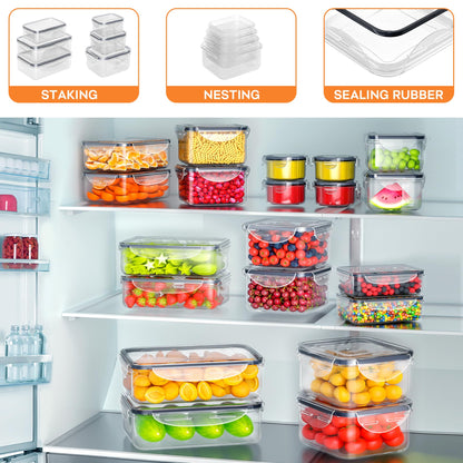 40 PCS Airtight Food Storage Containers Set