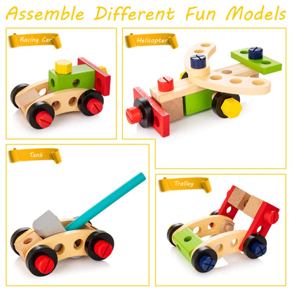36-Piece Kids Wooden Tool Set by KIDWILL