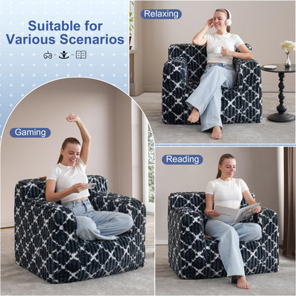 Giant Fluffy Bean Bag Chair for Adults