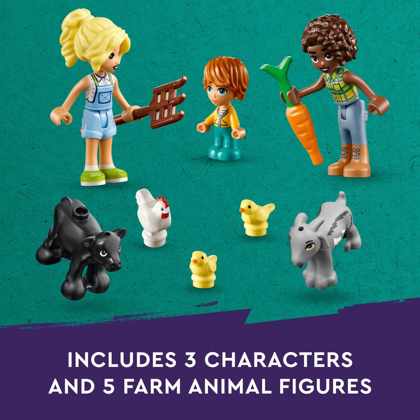 LEGO Friends Farm Animal Sanctuary Building Toys Set - Farm Toy Set W/Tractor Ideas for Kids, Girls & Boys, Ages 6+ - Includes 3 Minifigures & 5 Farm Animals - 42617