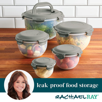 Rachael Ray 10-Piece Leak-Proof Food Storage Set