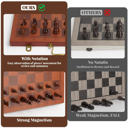 Magnetic Travel Chess Set for Kids and Adults