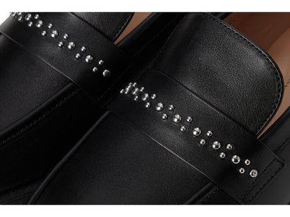 Cole Haan Women's Embellished Black Leather Loafers