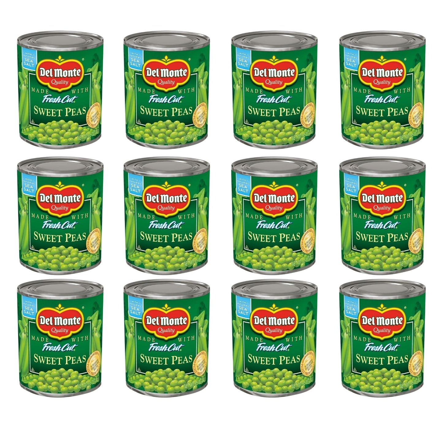Del Monte Canned Sweet Peas, 12 Pack, 8.5 oz