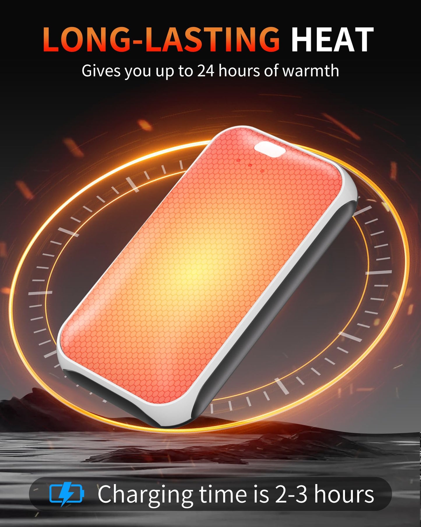 2 Pack Portable Rechargeable Hand Warmers