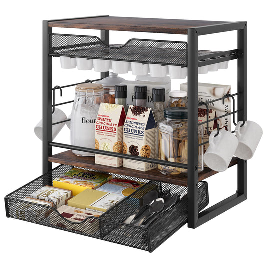 70 K Cup Holder Coffee Organizer with Hooks