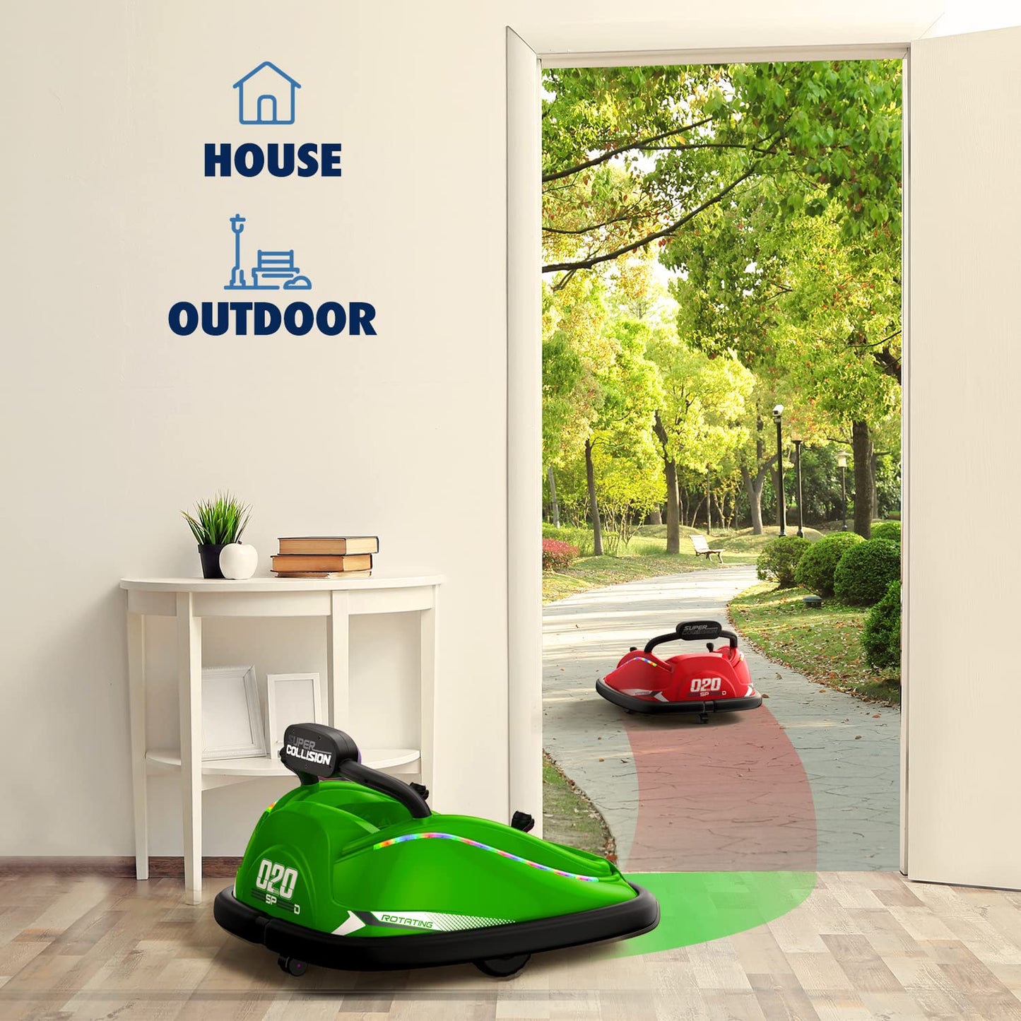 12V Electric Kids Bumper Car with Remote