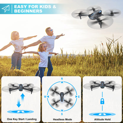 1080P Camera Drone for Kids with Remote Control