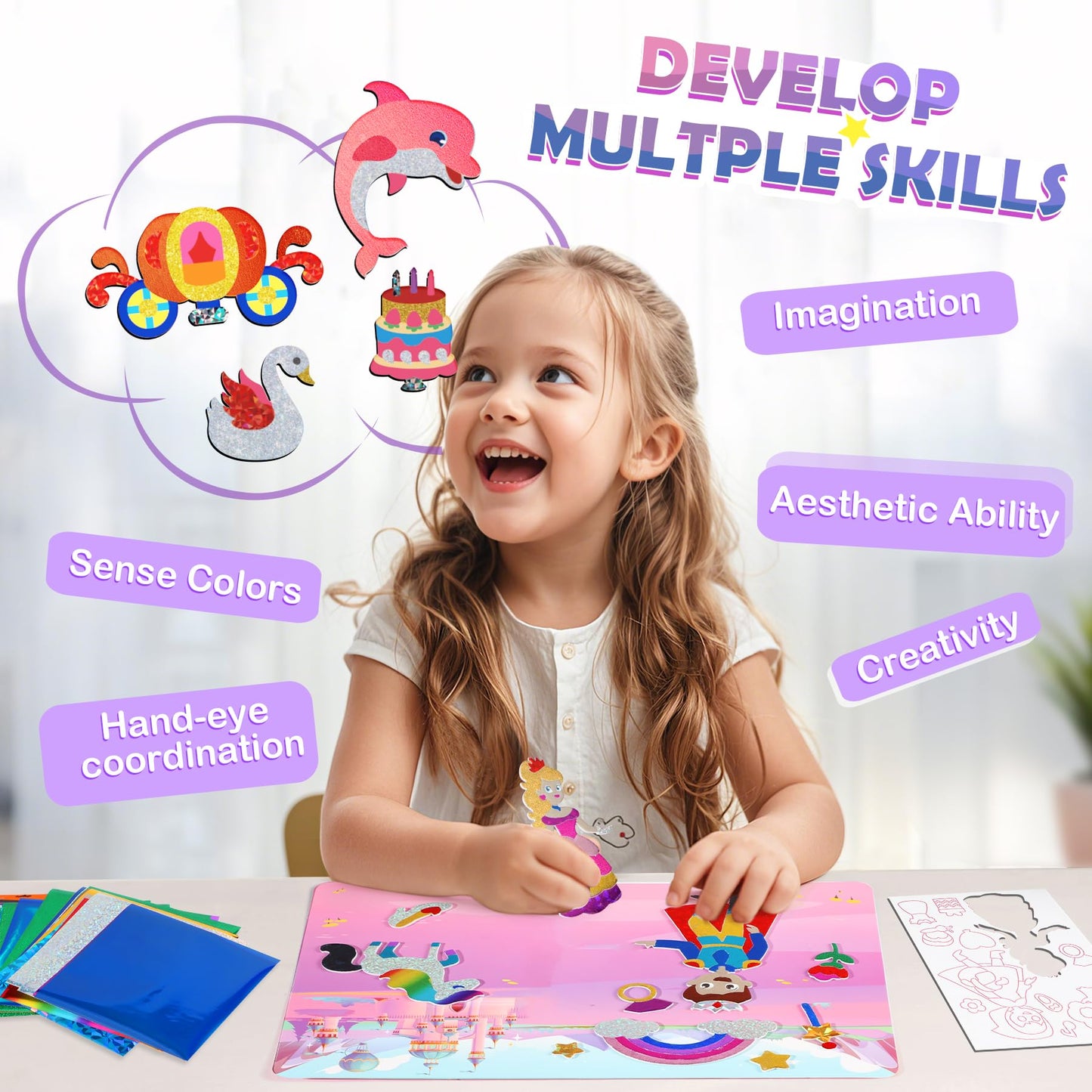 Arts and Crafts Kit for Kids 4-8