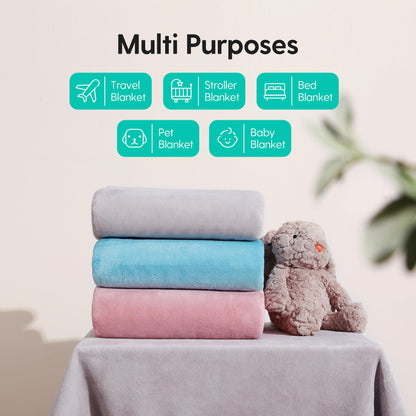 LITTLE SPUD Baby Blankets, MilkyPlush™ Blankets for Newborns, Infants and Toddlers, 50x50 Inch Soft Baby Blanket, Perfect Newborn Gifts for Baby Girls, Pink