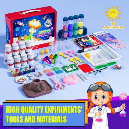90 Lab Experiments Science Kit for Kids