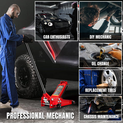 3 Ton BIG RED Low Profile Hydraulic Jack