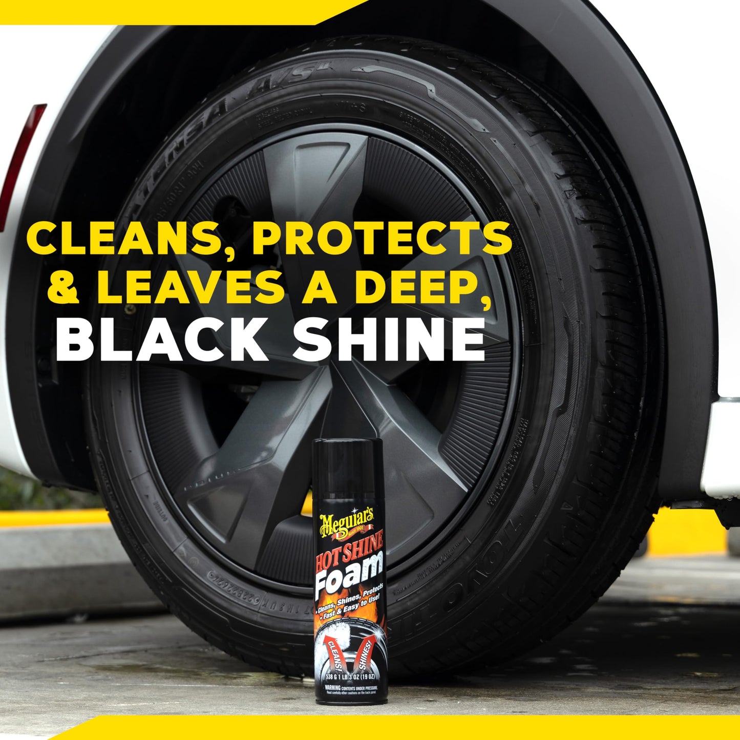 Meguiar's Hot Shine Tire Foam 19 Oz Aerosol