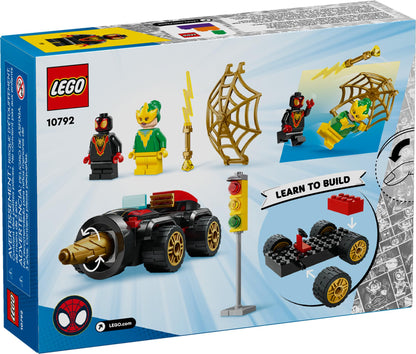 LEGO Marvel Drill Spinner Vehicle, Miles Morales Spin Car with 2 Minifigures, Marvel Toy from Disney+ TV Series Spidey and His Amazing Friends, Gift for Kids, Spider-Man Toy for 4-6 Year Olds, 10792