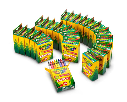 24 Pack Crayola Crayons for Kids