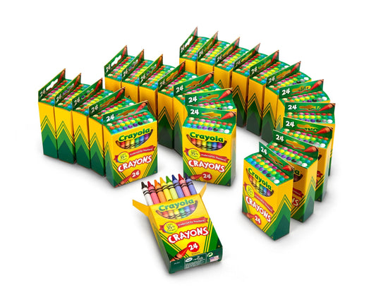 24 Pack Crayola Crayons for Kids