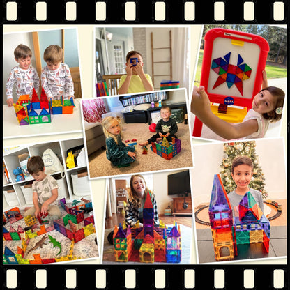 Magnetic Building Blocks for Toddler STEM Play