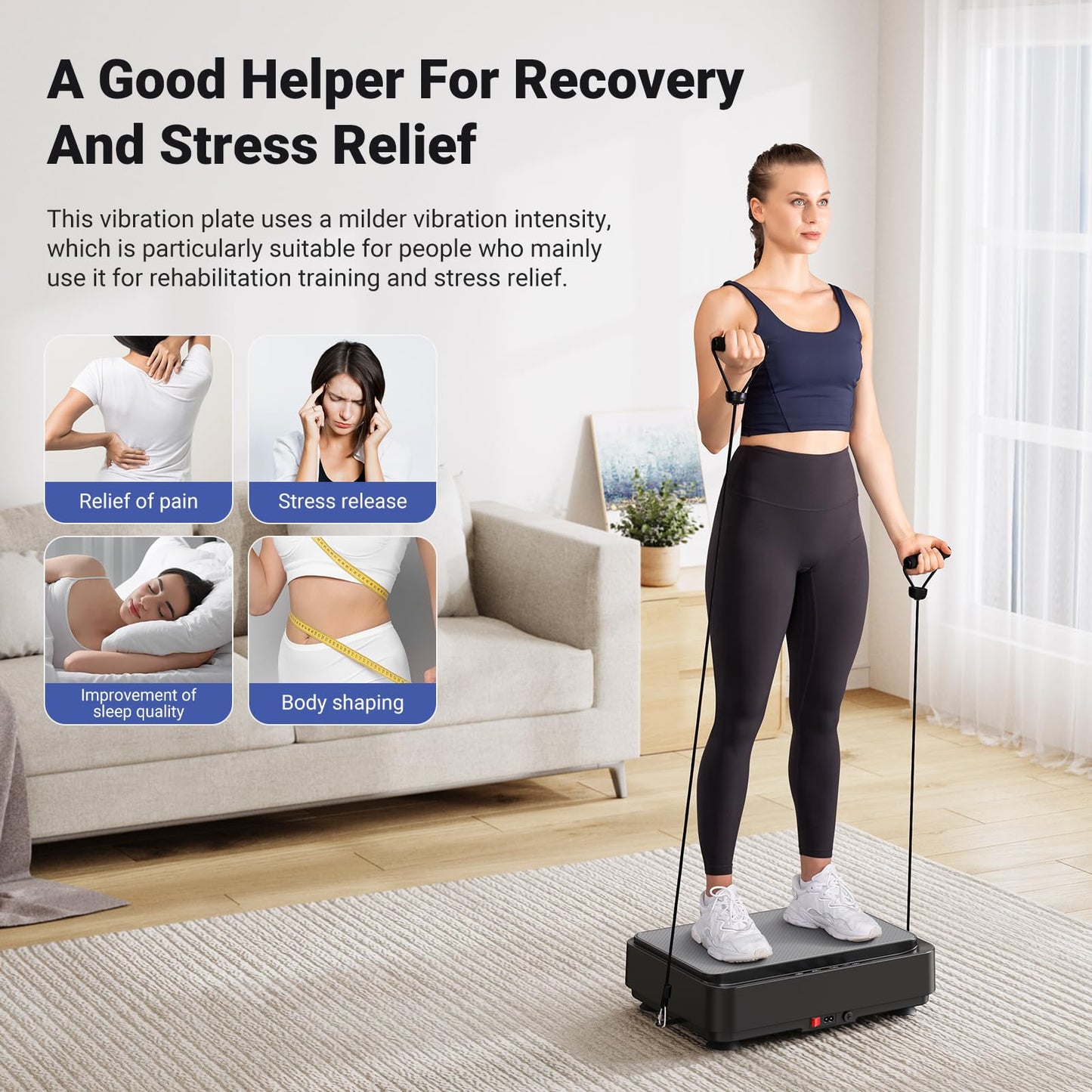 MERACH Mini Vibration Plate Exercise Machine