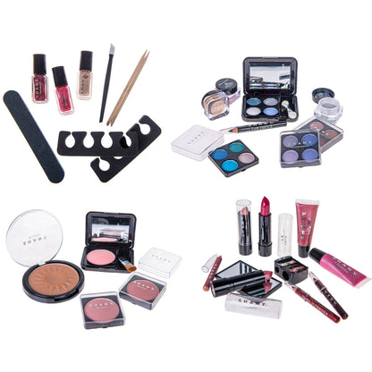 SHANY Makeup Train Case with Eye Palettes & Brushes