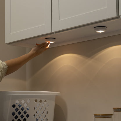 2 Pack Amazon Basics LED Puck Lights