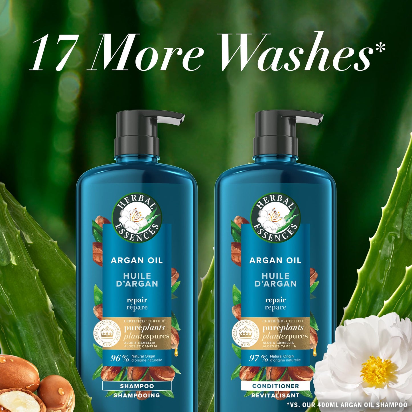 2-Pack Herbal Essences Argan Oil Shampoo & Conditioner