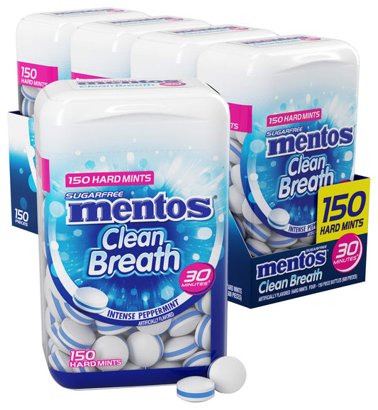 Mentos Sugarfree Hard Mints, Intense Peppermint