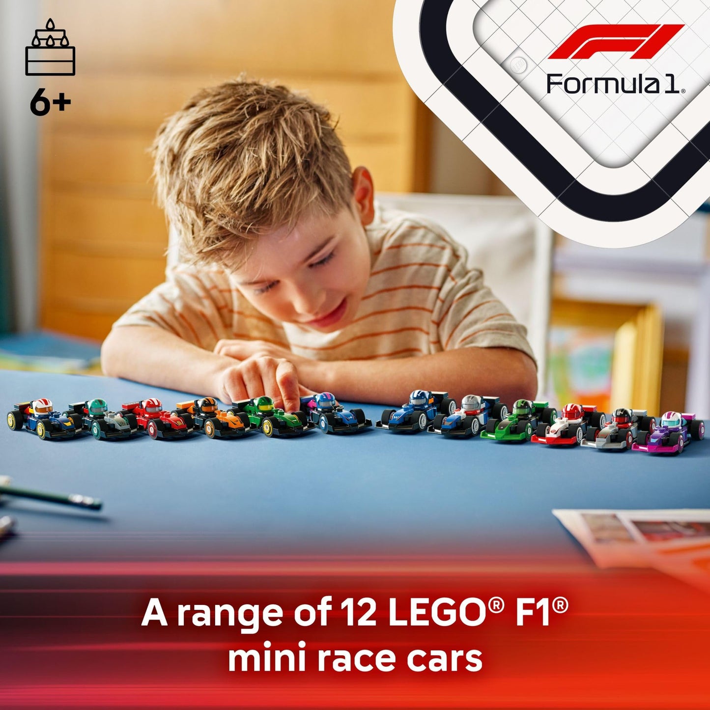 LEGO 6 Pack F1 Race Cars Building Set
