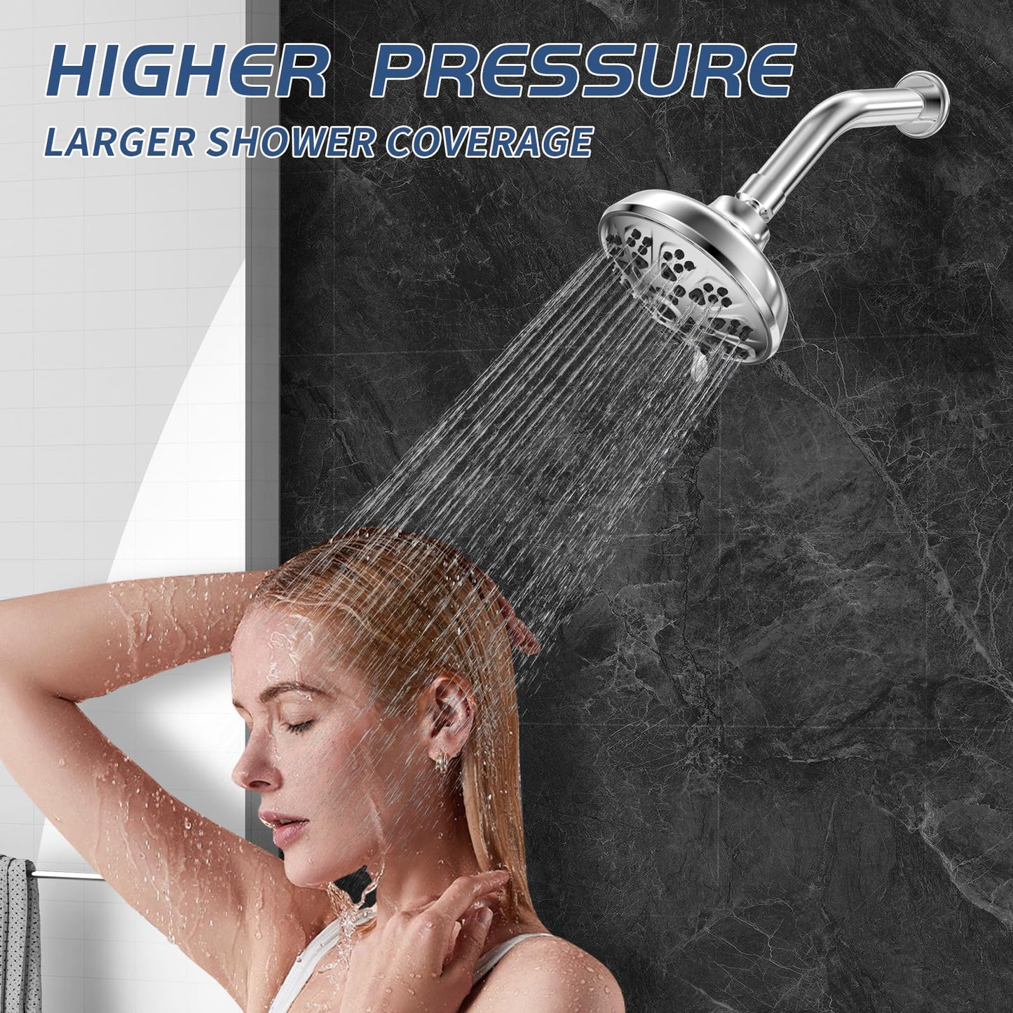 10-Setting High Pressure Shower Head