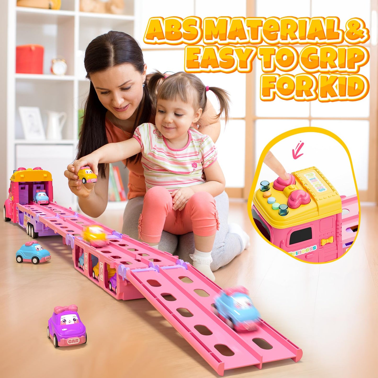 7-in-1 Ejection Truck Toy for Toddlers
