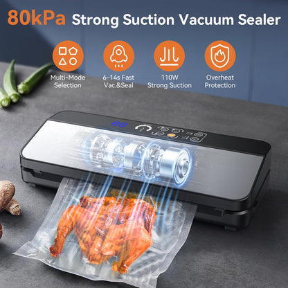 Pyukix 8-in-1 Vacuum Sealer with Cutter