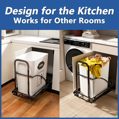 Under Cabinet Pull-Out Trash Can, 50Qt