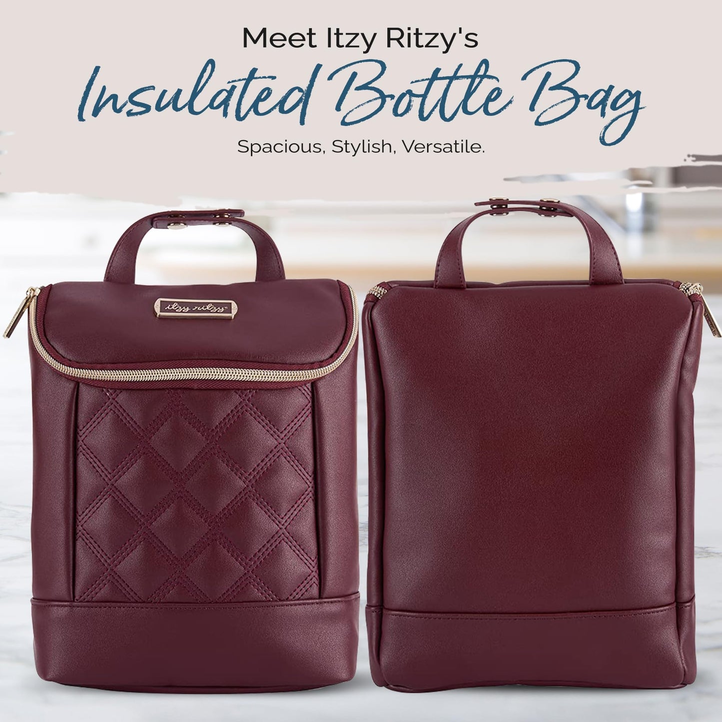 Itzy Ritzy Insulated Bottle Bag for 3 Bottles