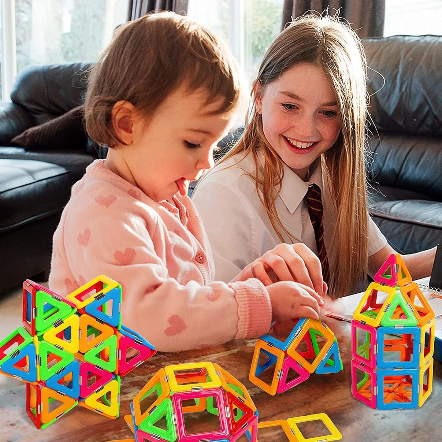 38PCS Magnetic Building Blocks for Kids STEM