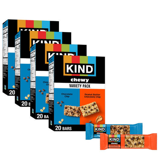 80 Count KIND Chewy Granola Bars Variety Pack (OU)