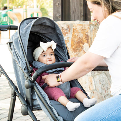 Mompush 2-in-1 Convertible Baby Stroller with Canopy