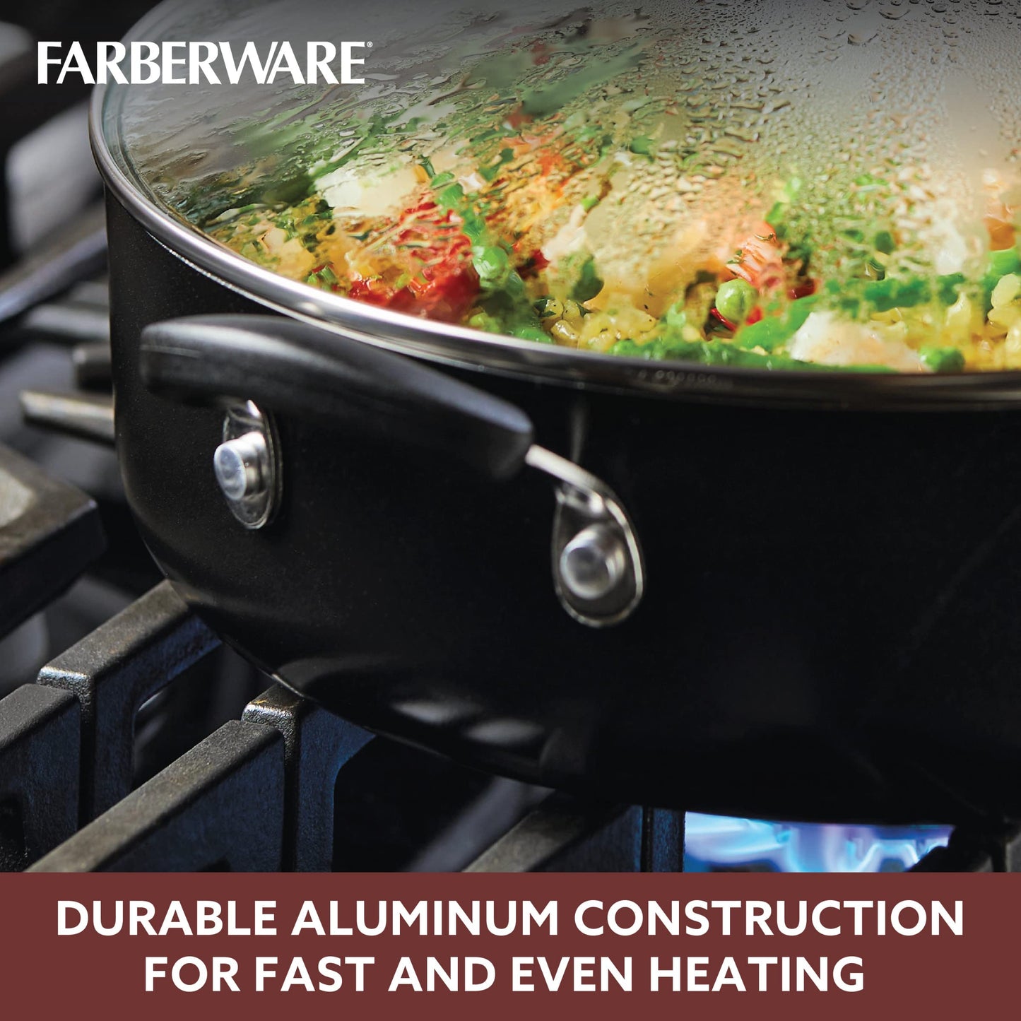 Farberware 6-Quart Nonstick Jumbo Cooker with Lid