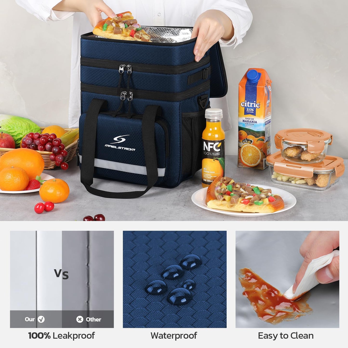 Maelstrom Insulated Leakproof Lunch Cooler Tote