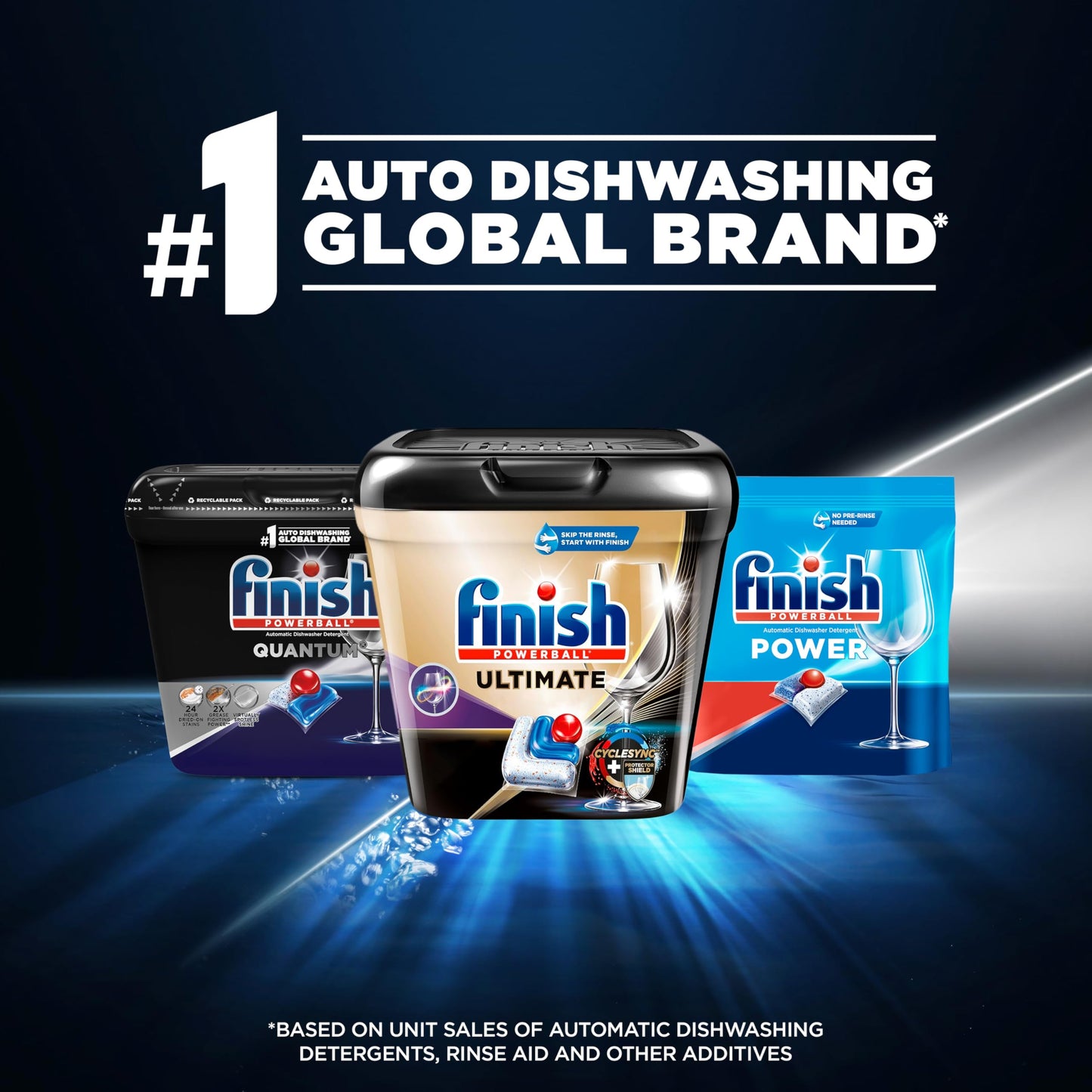 Finish Quantum Dishwasher Pods, 62 Count