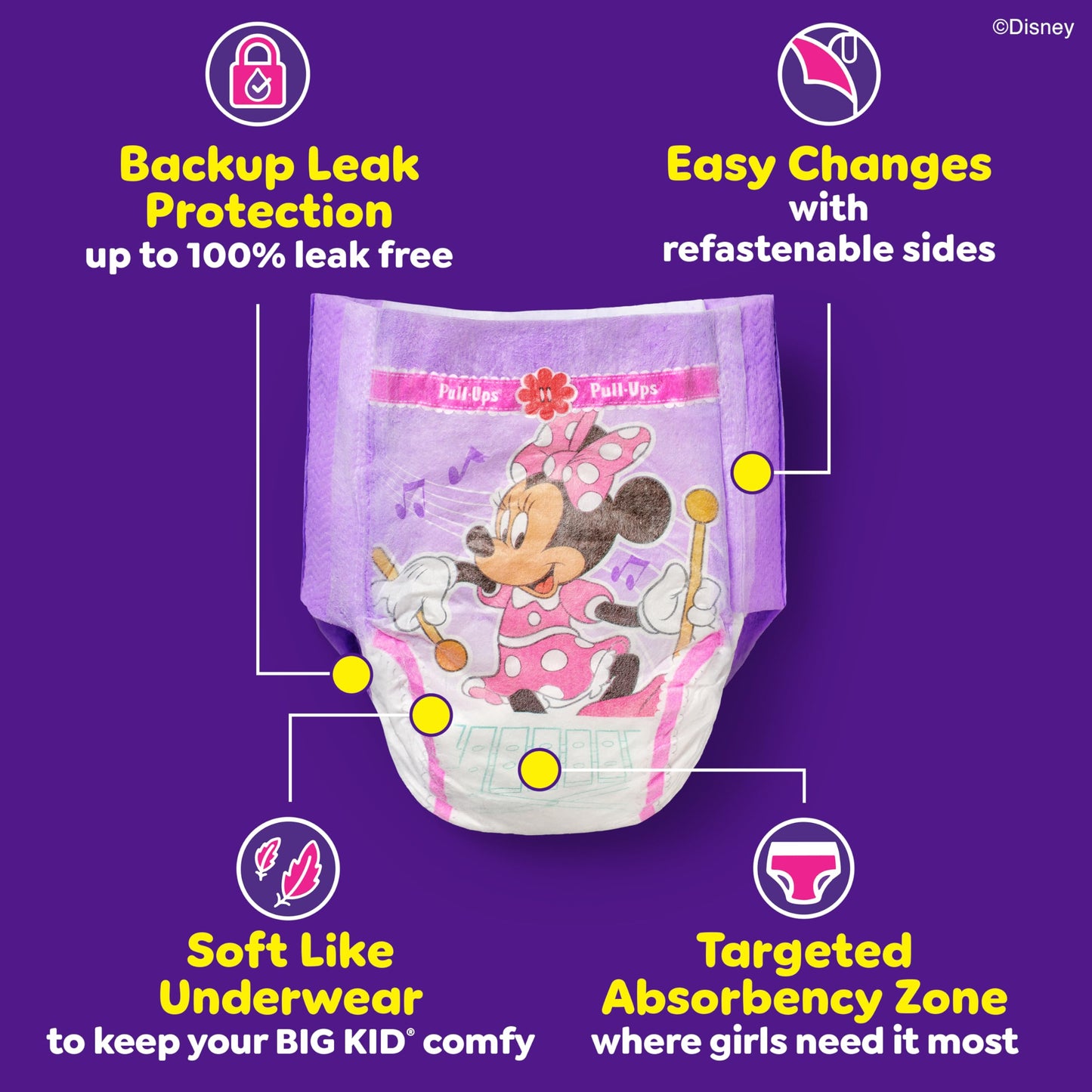 56 Pull-Ups Girls' Potty Training Pants, Size 4T-5T