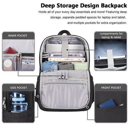 MAXTOP Laptop Backpack with USB Charging Port