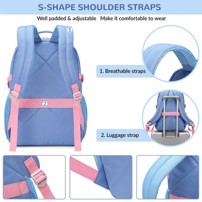 Water Resistant Backpack for Students, 15.6" Laptop