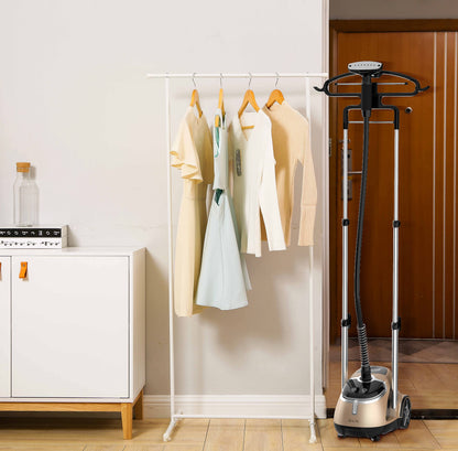 SALAV® Limited Edition Professional Series Dual Bar Garment Steamer with Foot Pedals, Stainless Steel Steam Plate, Retractable Power Cord, 1.8L (60.8 oz) Water Tank, 1500 watts, 60+mins of Steam