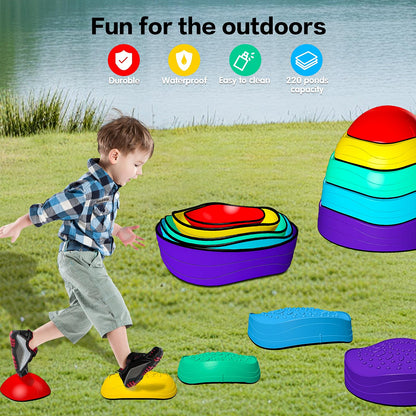 5 Pcs Non-Slip Stepping Stones for Kids