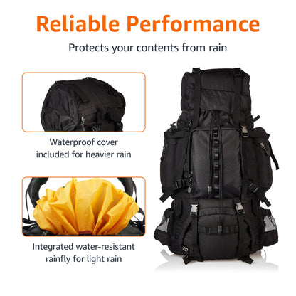 75L Internal Frame Backpack by Amazon Basics