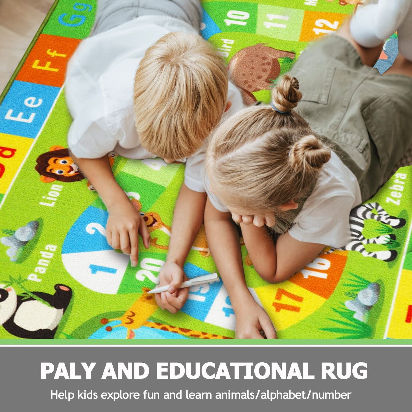 Kids Educational ABC Alphabet Play Rug 6.6' x 5'