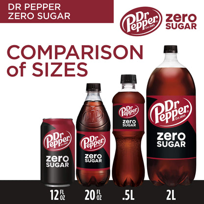 Dr Pepper Zero Sugar 12oz, 12-Pack