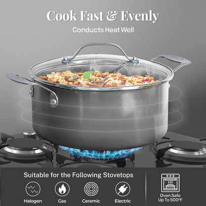 Gotham Steel 20 Pc Pots and Pans Set, Bakeware Set, Ceramic Cookware Set for Kitchen, Long Lasting Non Stick Pots and Pans Set with Lids Dishwasher / Oven Safe, Non Toxic-Copper